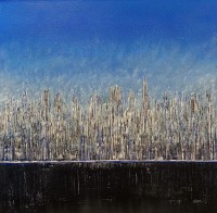 Irtiza Kazmi, 24 x 24 inches, Acrylics on Canvas, Landscape Painting, AC-IRTK-057